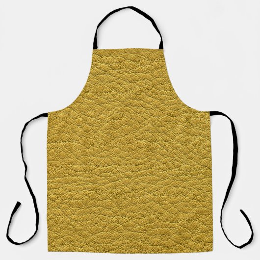 Tablier Closeup en cuir jaune (Recto)