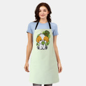 Tablier Clover Pup Love – Saint-Patrick Design pour Chien (Porté)