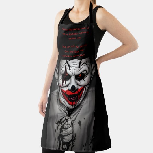 Tablier Clown souriant et citation (Insitu)