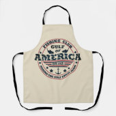 Tablier Club de pêche du golfe d'Amérique patriotique amér (Recto)