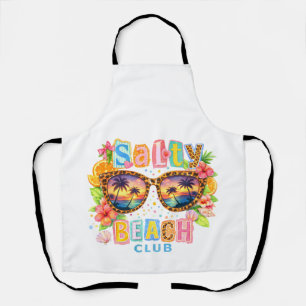 Tablier Club de plage salée Lunettes de soleil Coucher de 