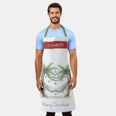 Tablier Coastal Christmas Palm Trees With Hammock (Porté)