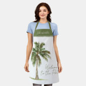 Tablier Coastal Palm Tree Personalized (Porté)