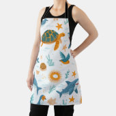 Tablier Coastal Summer All-Over Print Apron Gift (Insitu)