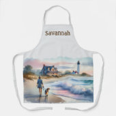 Tablier Coastal Walk to Lighthouse at Sunset (Recto)