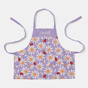 Tablier Coccinelles Violettes & Pâquerettes Enfants Person
