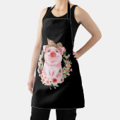 Tablier Cochon Avec Bandeau Léopard Fleur Cochon Mélange (Insitu)