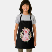 Tablier Cochon Avec Bandeau Léopard Fleur Cochon Mélange (Insitu)