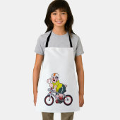 Tablier Cochon avec vélo et casque (Insitu)