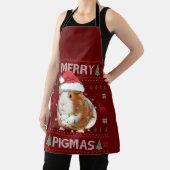 Tablier Cochon de Guinée laide pull de Noël Joyeux Pigmas (Insitu)