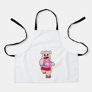 Tablier Cochon en cours d'exécution