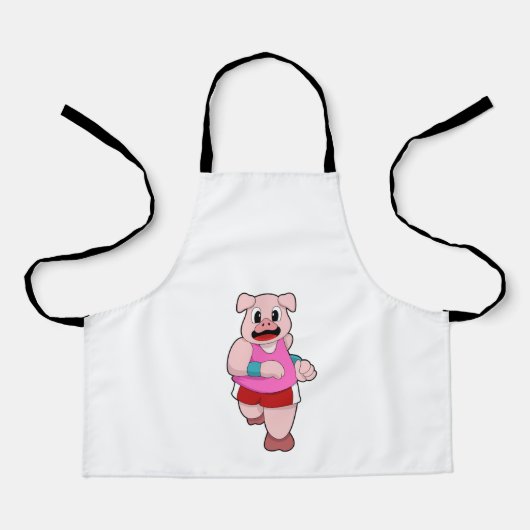 Tablier Cochon en cours d'exécution (Recto)