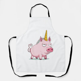 Tablier Cochon mignon - cochon de licorne
