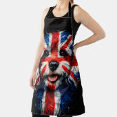 Tablier Cockapoo Apron Union Jack British Dog Gift (Insitu)