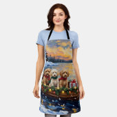 Tablier Cockapoo Christmas Boat Holiday (Porté)