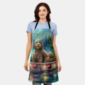 Tablier Cockapoo Christmas Festive Voyage (Porté)