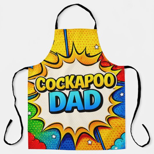 Tablier Cockapoo Dad Apron Funny Dog Cooking Gift (Recto)