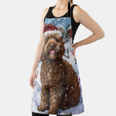 Tablier Cockapoo Winter Wonderland Christmas Joy (Insitu)