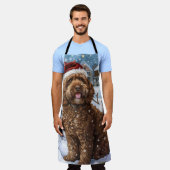 Tablier Cockapoo Winter Wonderland Christmas Joy (Porté)