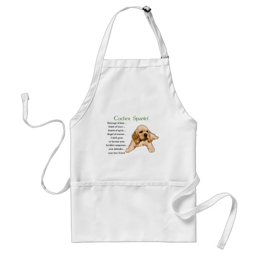 Tablier Cocker Spaniel Amateurs Cadeaux (Devant)