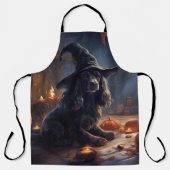 Tablier Cocker Spaniel Citrouilles Halloween Épouvantable (Recto)