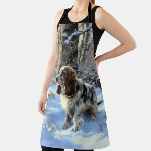 Tablier Cocker Spaniel Laisser Neige Noël (Insitu)