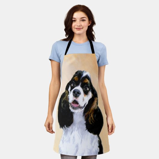 Tablier Cocker Spaniel (Parti) Peinture - Art Chien origin (Porté)