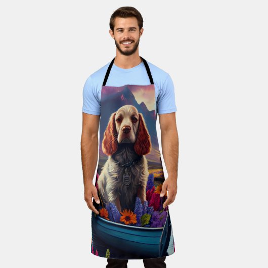 Tablier Cocker Spaniel sur une pagaie : une aventure Pitto (Porté)