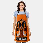 Tablier Cocktail Sidecar Art Déco (Porté)
