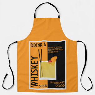 Tablier Cocktail Whiskey Sour Serviette