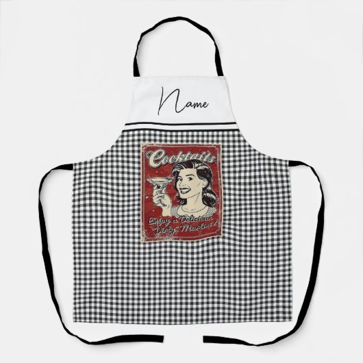 Tablier Cocktails Retro (Recto)