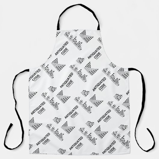 Tablier Code ancien Code international du morse Humour (Recto)