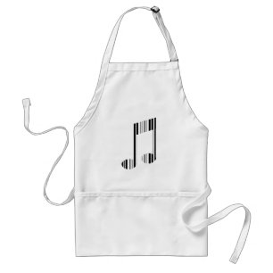 Tablier CODE BARRE NOTE MUSICALE Motif de code-barres musi