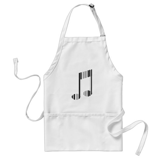 Tablier CODE BARRE NOTE MUSICALE Motif de code-barres musi (Devant)