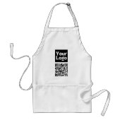 Tablier Code QR éditable & Votre logo ou image d'entrepris (Devant)
