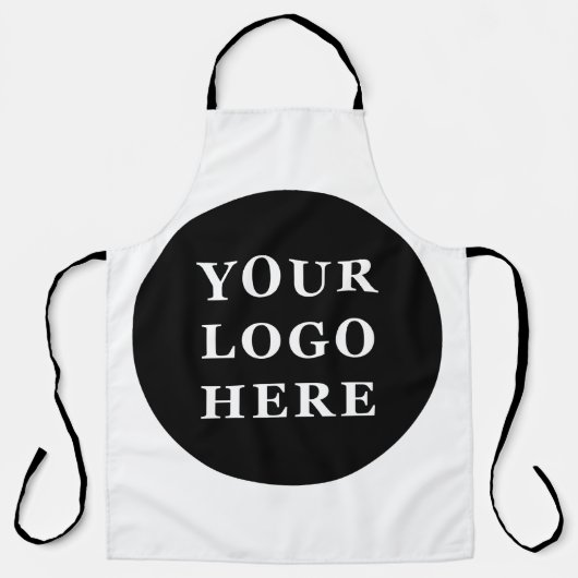 Tablier Code QR noir élégant et élégant (Recto)