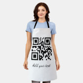 Tablier code QR personnalisé simple ajouter votre nom text (Porté)