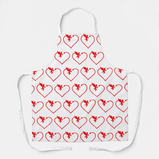 Tablier Coeur avec un cadeau cupide pour vous (Recto)