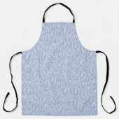 Tablier Cœur Bleu Moderne (Recto)