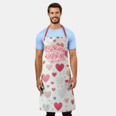 Tablier Coeur coloré de la Saint Valentin (Porté)