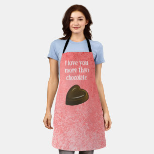 Tablier Cœur de chocolat romantique