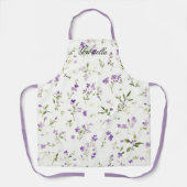 Tablier Cœur de fleurs de lavande (Recto)