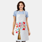 Tablier Coeur des valemtines lunaires (Porté)