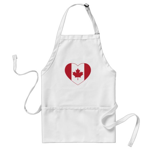 Tablier Coeur du drapeau du Canada (Devant)