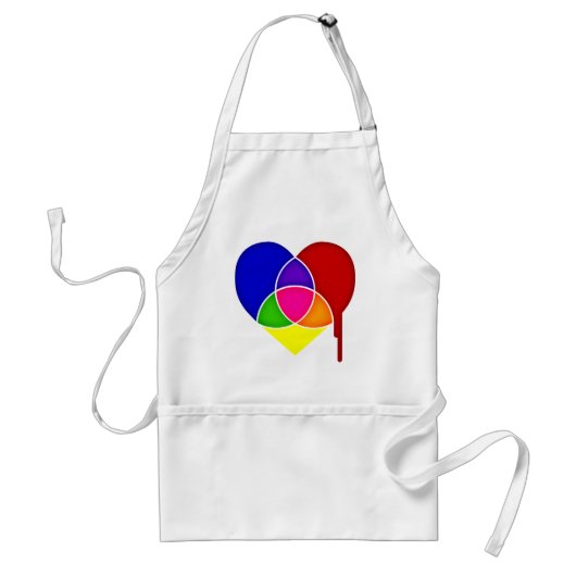 Tablier coeur du graphique en couleurs (Devant)