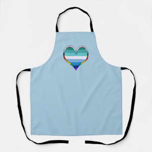 Tablier Coeur gay pride