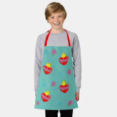 Tablier Coeur impeccable avec Roses (Porté)