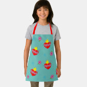 Tablier Coeur impeccable avec Roses (Insitu)