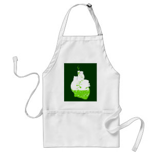 Tablier coeur irlandais de la bière verte