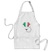 Tablier Coeur italien avec stéthoscope Soins de santé (Devant)